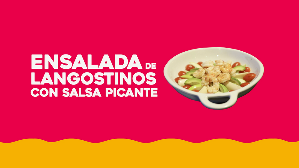 Ensalada de langostinos
